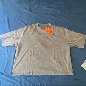 YoungLA Short Sleeve Cropped Tee in Gray size 2X 🔥🔥🔥